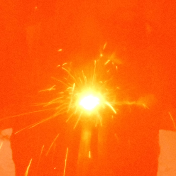 Lichtbogen Vorhang Orange